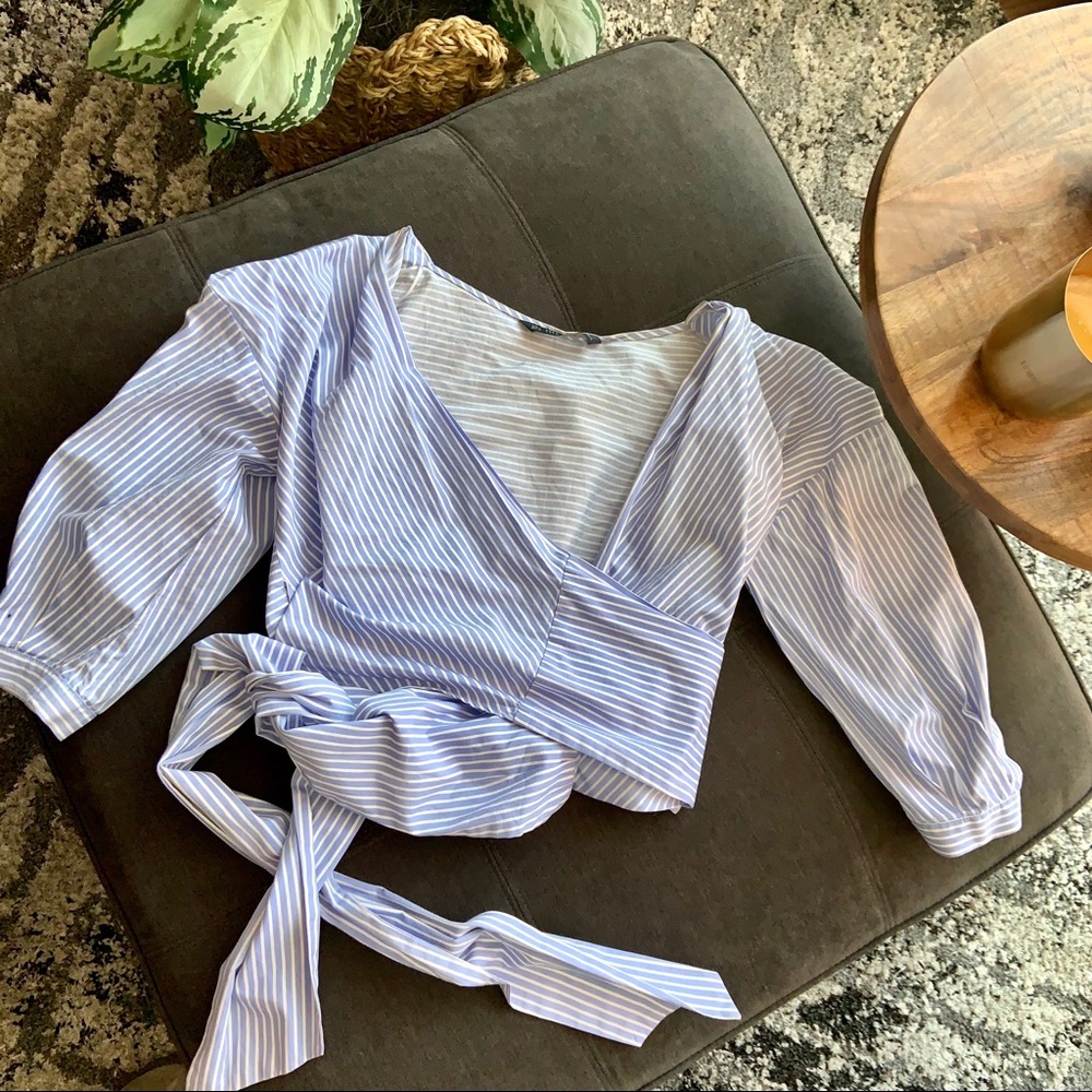 Zara wrap top